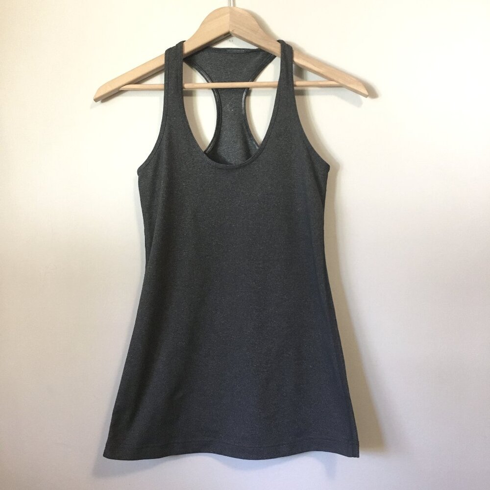 Lululemon Heathered Grey Racerback Tank Top